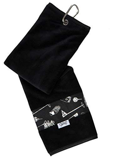 Glove It Golf Towel, Microfiber Towel for Golf Bags with Clip, Golf Accessories for Women, Gym, Workout, Travel Towel, 16 x 5 inch, Gotta GLOVE IT, one Size (T232)