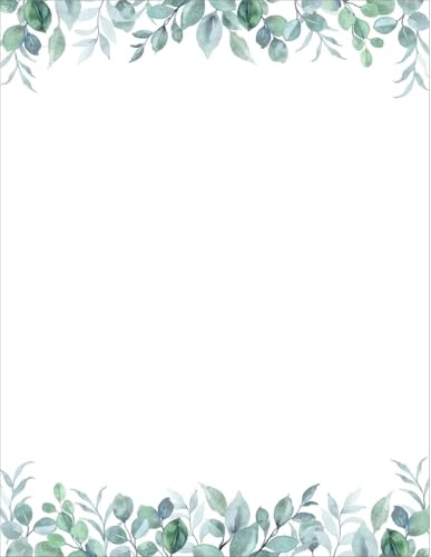 Papier à en-tête Eucalyptus pour personnaliser vos courriers et invitations