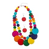 Multicouches: la construction multicouche ajoute une sophistiquée, élevant votre sens de la mode global, des bijoux hip hop, des colliers de rouges pour les femmes