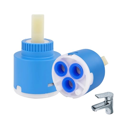 Cartuccia in Ceramica 35mm in Ceramica per Rubinetto Monocomando Cartuccia Rubinetto Miscelatore per Cucina, Lavabo, Doccia Ricambi per Miscelatore Universali Facili da Installare