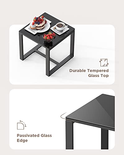 Aiho Patio Furniture Set 3 Pieces Wicker Outdoor Patio Bistro Rocking Chair Sets With Cushion Porch Furniture Set With Glass Table Rattan Chair Modern Bistro Set For Porches And Balcony (Grey Cushion) #TOP4