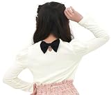 [Bee] ビー デザイントップス 女の子 キッズ 春 夏 taa04421 110cm 後リボン×ホワイトアイボリー地