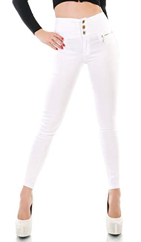 Redseventy Damen Highwaist Jeans Hose weiß 2563 Größe L Cover