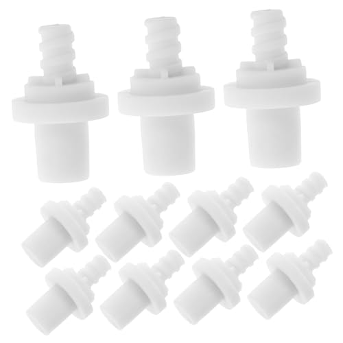 STOBAZA 20pcs Replacement Connector Spiral Self-Locking Toilet Brush Handle for Bathroom Cleaning Tools