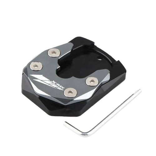 Plaque élargisseur béquille XMAX contre basculement scooter Yamaha CNC