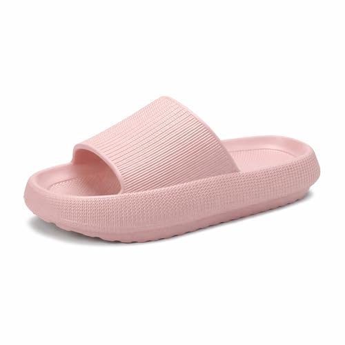 Image of SteadyRise Pillow Slippers for Women and Men, Pillow Slides for Women and Men,Cloud Bathroom Sandals, Ultimate Comfort, Lightweight, Thick Sole, Non-Slip, Easy to Clean