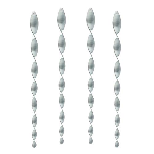 KTSM-Stop-T Expulsor de Aves Espantapájaros Colgantes Bar Espiral Repelente de Aves 50cm Giratorio 360 ° 4-Pack Apto para Granja (Color : 4-Pack)