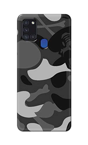 Image of Printed Hard Back Cover Case for Samsung Galaxy A21s Back Cover (Army Pattern) -702