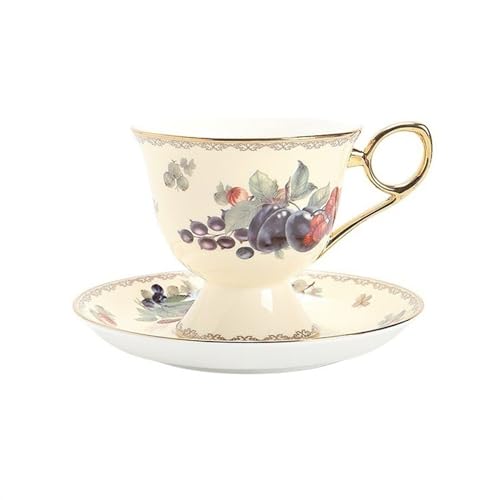 Tasse à thé en porcelaine anglaise de luxe avec soucoupe pour un tea time britannique raffiné