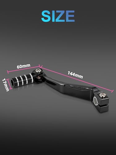 Image of Gear Shifter for KLX 230,Folding CNC 6061 Aluminum Motorcycle Shift Lever for Dirt Bike KLX232 24-25 /KLX230 22-25 /KLX230SM 23-25 /KLX230SM ABS 23-25 /KLX230S 22-23 /KLX230S ABS 22-23-Black