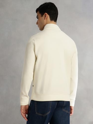 Image of Thomas Scott Men's | Regular Fit | Long Sleeves | High Neck | Solid | 100% Polyester | Knitted | Sweatshirt | Dry Clean Only