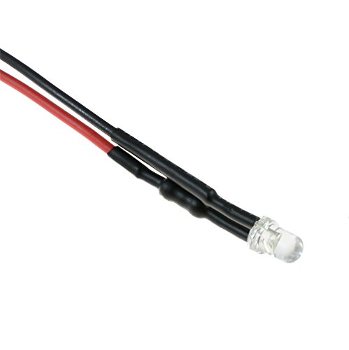 5 x azul parpadeante lotmusic 3 mm LED + bisel soporte para lámpara 12 V