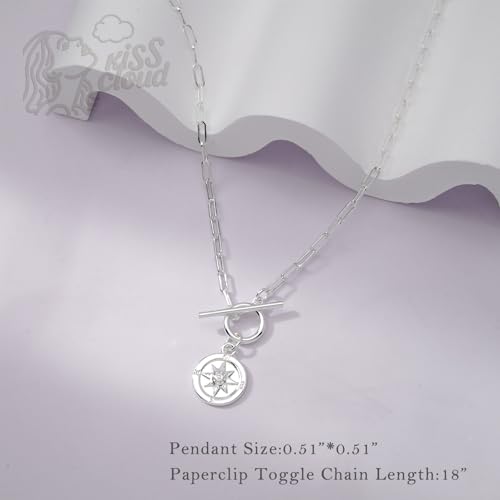 Image of Gold Silver Necklace for Women, Dainty Cubic Zirconia Pendant