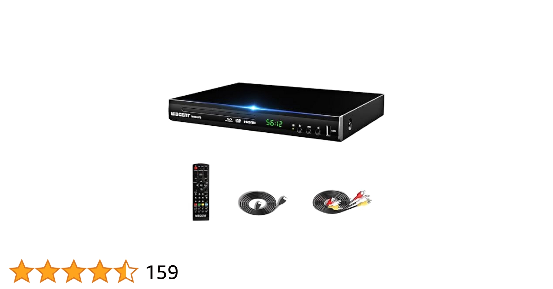 【開封済み・未使用】WISCENT DVD ブルーレイプレーヤー　WTB-978 Amazon | WISCENT ブルーレイプレーヤー、フルHD 1080P Dolby