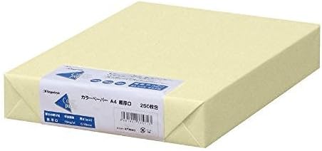 長門屋商店 カラーペーパー ナ-3552 A4最厚口 250枚 レモン
