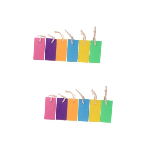 minkissy 2sets Foot Remover Pumice Stone Exfoliator for Feet Dead Skin Remover Bath of Pumice Random Colors 6pcs*2