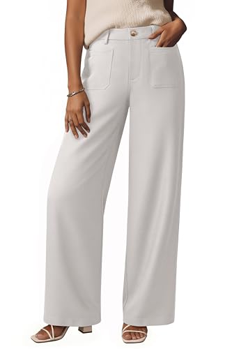 NIMIN Womens Business Casual Pants 2026 Work Straight Leg Office Trousers Slacks Comfort Dress Pants with Pockets Beige M - image 1