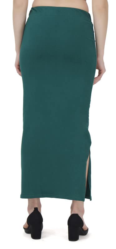Image of Lycra Blend Cotton Saree Shapewear Petticoat for Women and Girls, Skirts Shapewear Dress for Saree