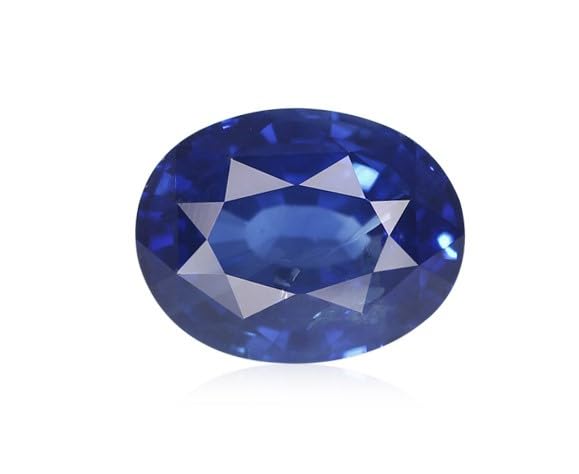 Saphir naturel bleu de Ceylan 7,70 carats certifié top AAA haute joaillerie