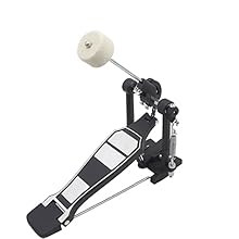 Made of zinc-aluminium alloy and felt Material. Singer tension springs and single chain drive. Quick-Hook allows for rapid spring attachment and reattachment. Provides a fat, deep and short sound for Drum set. Offer consistency and durability for lon...