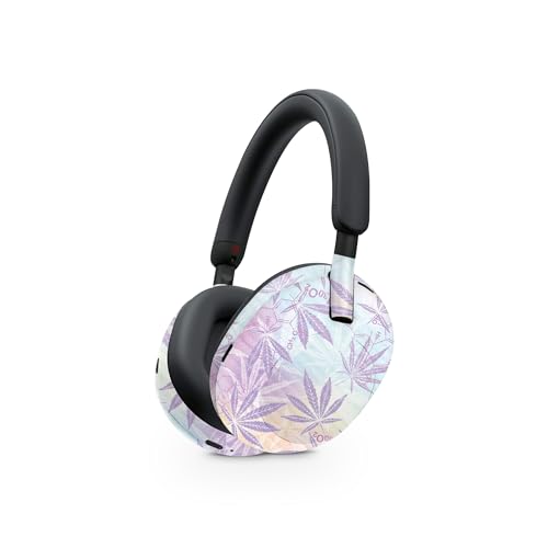 Image of MightySkins Carbon Fiber Skin Compatible with Sony WH-1000XM5 Headphones - Pastel Mary | Protective, Durable Textured Carbon Fiber Finish | Easy to Apply