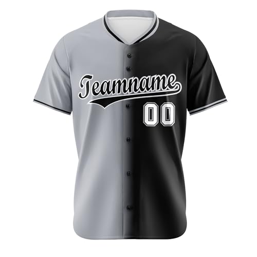 Custom Gradient Baseball Jersey Personalized Baseball Shirts Stitched Your Name Number for Men Women Youth
