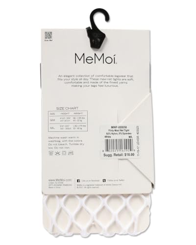 Image of MeMoi Women's Flirty Maxi Fishnet Nylon Tights