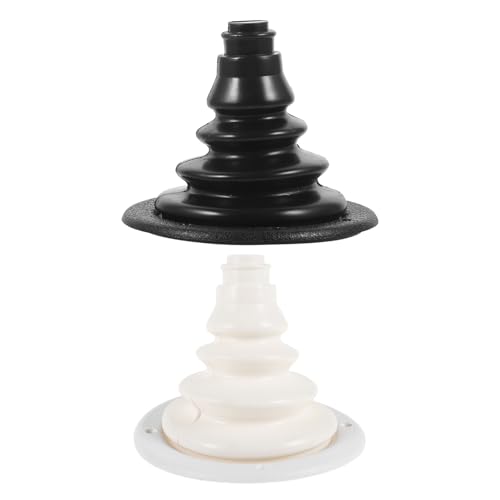 Cable de dirección marina protector de silicona flexible para pozo de barco negro 2 uds