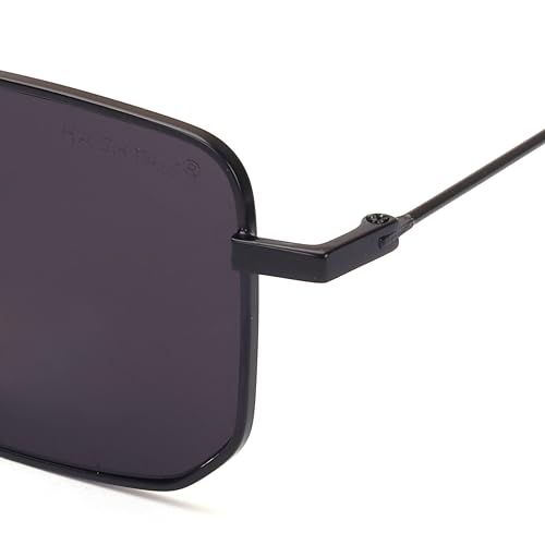 Image of HASHTAG EYEWEAR Men Sunglasses|Fashionable Goggles|UV Protection Eyewear| Black Sunglass for Men, Colour - Black