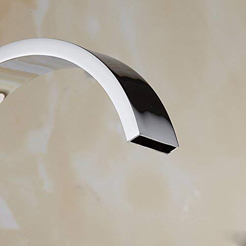 Robinet de cuisine chrome rétro à levier unique pour îlot central