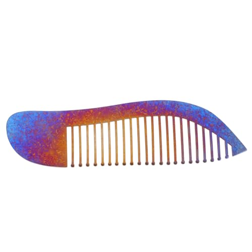 Peigne anti-statique en titane contre les frisottis pour un coiffage fiable