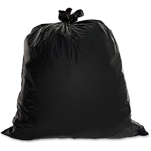 Genuine Joe 01535 Heavy-Duty Trash Bags, 1.5 Mil, 55-60 Gallon, 50/Ct, Black #TOP15