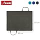 KAHU® Faltbare Hundematte für Unterwegs als Tasche (60x80 cm) • Tragbare Hundedecke • Hunde Reisedecke als Tragetasche • Hundebett zum Mitnehmen • Hundematte waschbar • Farbe: Grau