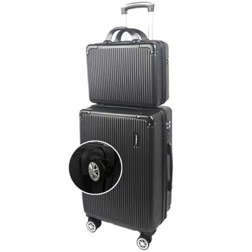 Mala de Bordo 10kg com Frasqueira Bagagem de Mão Expansivel Aprovada ANAC com 4 Rodas duplas 360° Cadeado AntiFurto TSA Mala de Viagem Alça Lateral com Divisória, Leve Resistente, Bolso Para Notebook