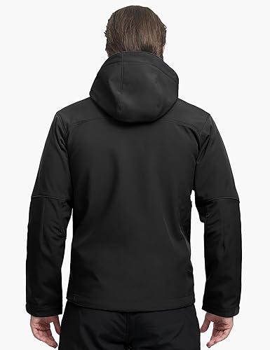 FREE SOLDIER Men's Softshell Hiking Jacket Waterproof Hooded Tactical Hunting Jacket2