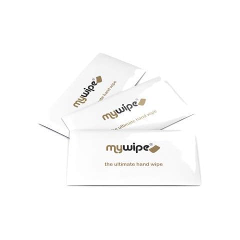 MYWIPE Ultimate Antibacterial Large Freshen Up Refreshing Lemon Wet Hot or Cold Hand Wipes Towels Catering & Restaurant - Case of 500 Cover