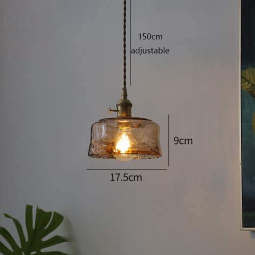 Lámpara de techo de vidrio industrial con base E27 para iluminar cocinas oscuras 8