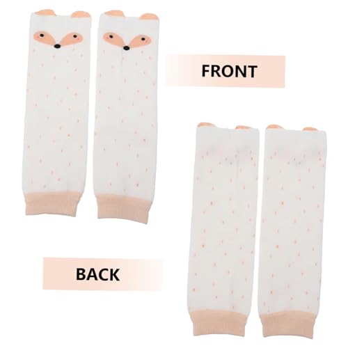 Healifty Thickened Cartoon Knee Pads Fox Design Slip Leg Warmers for Winter and Autumn Breathable Soft Socks with Elasticity Durable Protection for Crawling4