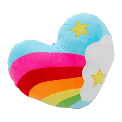 Almohada de Corazón Alipis con Patrón de Arcoíris Cover