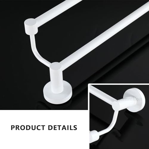 Porte-serviettes mural blanc pour optimiser la salle de bain et cuisine