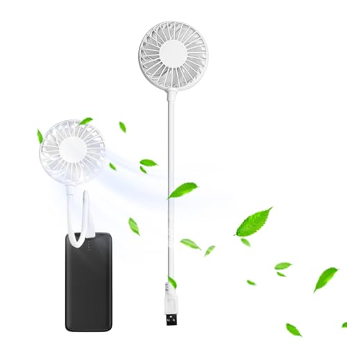 Ventilador USB portátil, ventilador de escritorio personal, recargable y silencioso, dispositivo de refrigeración para múltiples usos: dormitorio, dormitorio, playa, oficina, tienda, campamento