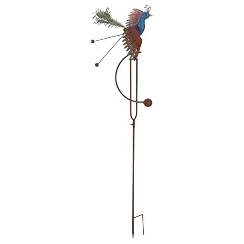 Rustic Peacock Garden Stake by Generic Cover