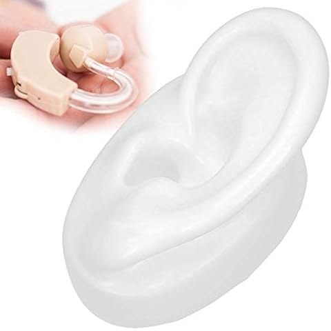 Pbzydu Portable Ear Model, Durable Pratical Waterproof Silicone Ear Model, for Demonstration of Wearing Hearing Aids Hearing Aid Centers(Left ear) Cover