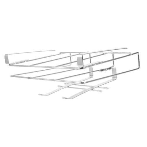 KICHOUSE Under Cabinet Storage Rack Sturdy Cutting Board Pot Lid Holder Space Saving Organizer for Kitchen Easy to Clean Compact Design for Countertop Organization