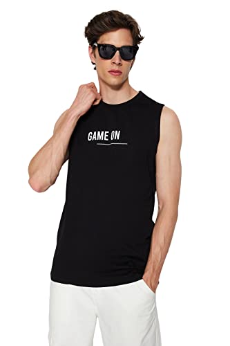 Camiseta básica de punto para hombre que no pierde la forma del cuello redondo