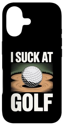 I Suck At Golf Joke ʔSt s Ȓj St X}zP[X iPhone 17 p