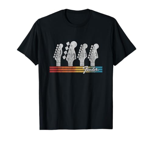 Fender Rainbow Gradient Stratocaster Line Up Camiseta