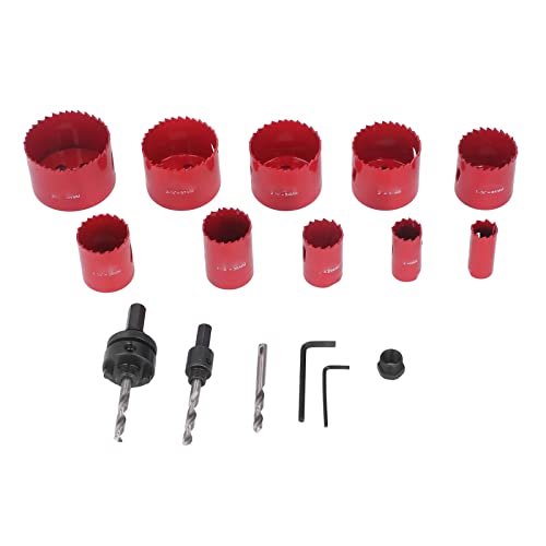 Kit universal de sierras de corona, 10 piezas HSS para metal y madera miniatura 4