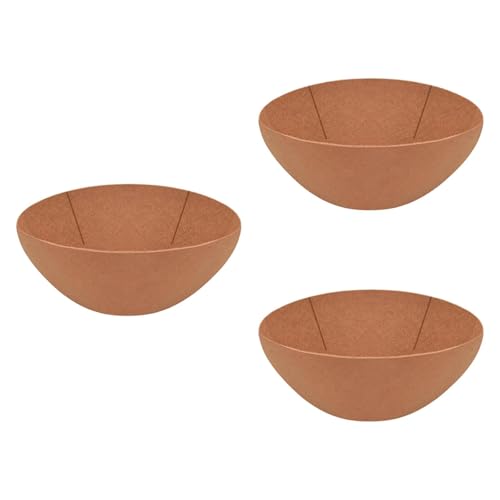 3X Felt Plant Basket Liners Flower Pot Liners Decoration Good Breathability Replacement for Porch Planter Window, 16inch
