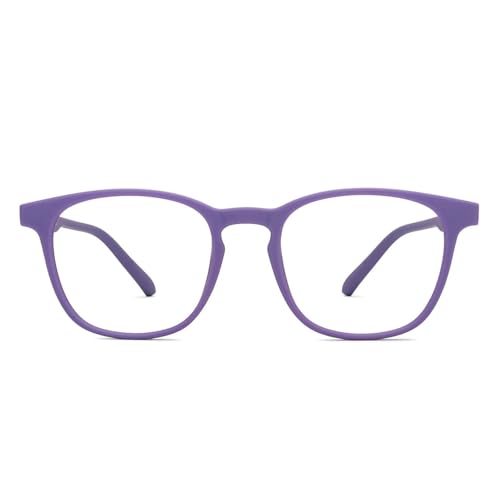 Image of HUSTLR Lenskart | Zero Power Bluecut & Antiglare Computer Eyeglasses | Full Rim Square Shape | As Seen On Shark Tank | For Men & Women | Medium | LB E14058-W